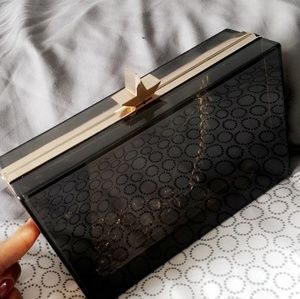 Zara gold chain bag.